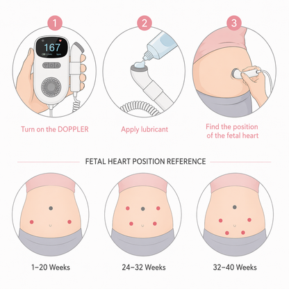 BabyHeart™ Doppler Kit — Hear Your Baby's Heartbeat Anytime